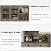 Jojoka 71” Tall Freestanding Storage Cabinet with Adjustable Shelves – Kitchen Pantry Cabinet with Drawers & Microwave Stand - 4 of 4