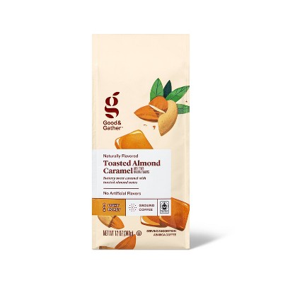 Naturally Flavored Toasted Almond Caramel Light Roast Ground