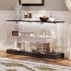Famapy Glass Glass Display Cabinet with LED Lights and Lockable Doors - Curio China Bookcase with Light - 2 of 4
