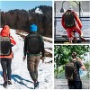 17 Inch Laptop Backpack with Hardshell, Waterproof Armored Rucksack with USB Port & Rain Cover for Motorcycle Outdoor Travel - 2 of 4