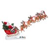 Kurt Adler 24-inch Fabriche Musical Santa with Eight Reindeer, Set of 2 Pieces - 3 of 4