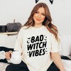 Simply Sage Market Women's Bad Witch Vibes Moon Short Sleeve Garment Dyed Tee - 2 of 2
