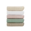 Vynxaria Oversized Quilted Throw - Cozy Blue 60"x72" with Scalloped Edges - 3 of 4