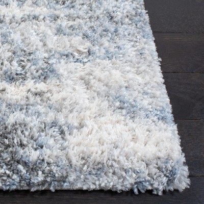 Ivory Elegance Hand-Knotted Shag Runner Rug 2'x10'