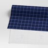 30” 25 sq ft Christmas Roll Wrap Blue Plaid - Wondershop™ - 3 of 3
