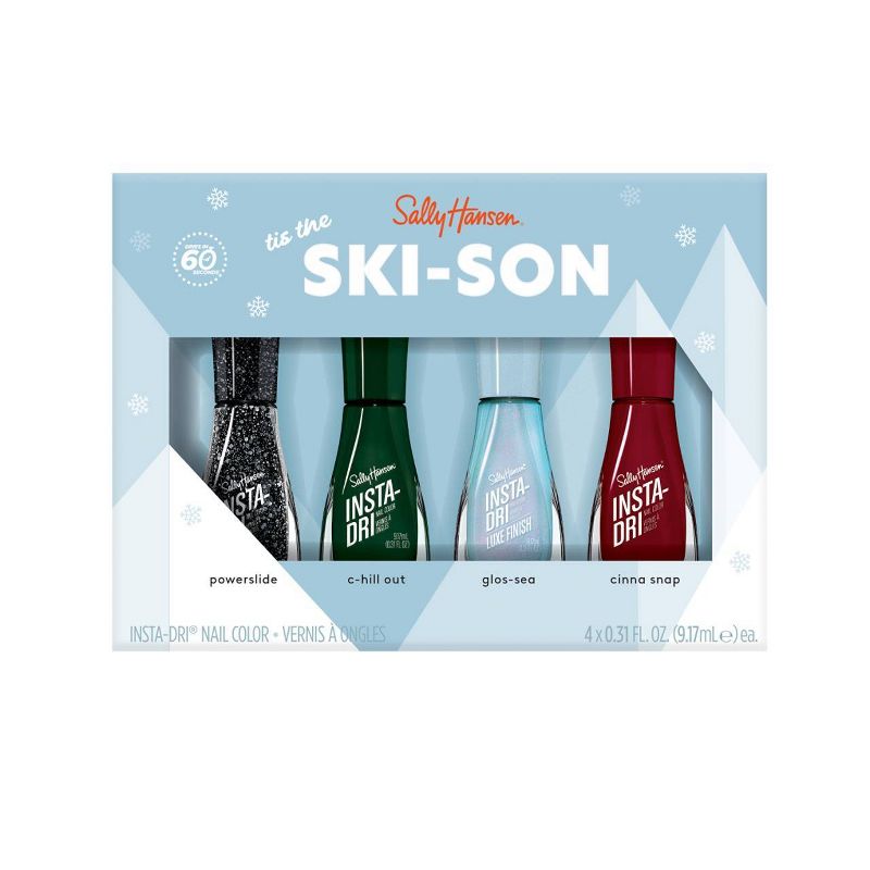 Sally Hansen Insta-Dri Nail Color Gift Set - Tis the Ski-son - 4pc, 1 of 9