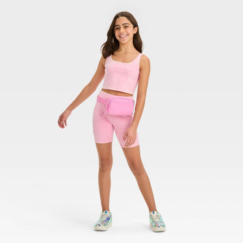 Girls' Bike Shorts with Pocket - art class™, 4 of 5
