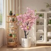 Artificial Plant Cherry Blossom Tree Artificial Sakura Tree Bonsai Tree Artificial Plant in Pot Cherry Blossom Decorative Artificial Tree - 3 of 4