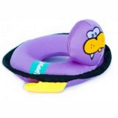 ZippyPaws - Floaterz, Outdoor Floating Squeaker Dog Toy - Walrus, Purple