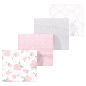 Luvable Friends Little Treasure Flannel Receiving Blankets 4pk - 1 of 1