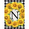 Briarwood Lane Everyday Garden Flag 12x18 For Outdoor Sunflowers Monogram N Garden Flag Flags For Outside - 3 of 4