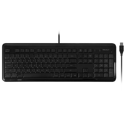 Macally Full 104 Key Wired 3 Level Backlit Keyboard