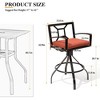Crestlive Products Aluminum Outdoor Swivel Bar Stools with Sunbrella Cushion Patio Counter Height Barstools - 2 of 4