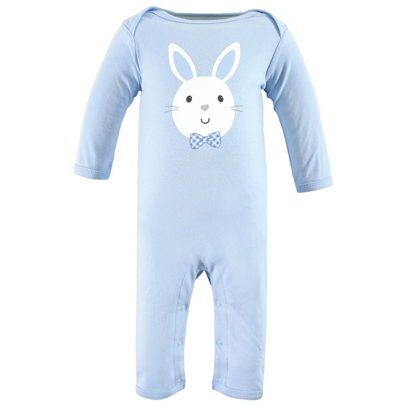 Hudson Baby Infant Boy Cotton Coveralls, Hoppy Easter, 3-6 Months, 5 of 6