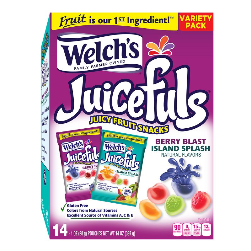 Welch&#39;s Juicefuls Juicy Fruit Snacks Combo Pack - 14oz/14ct, 1 of 9