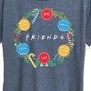 Women's - Friends - Christms Wreath Logo Short Sleeve Graphic T-Shirt - 2 of 4