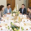 Itopfox 100-Pack Gold Plastic Cutlery Set with Napkins - Disposable Gold Utensils for Weddings, Parties, Thanksgiving - Includes Forks, Knives Spoons - 2 of 4