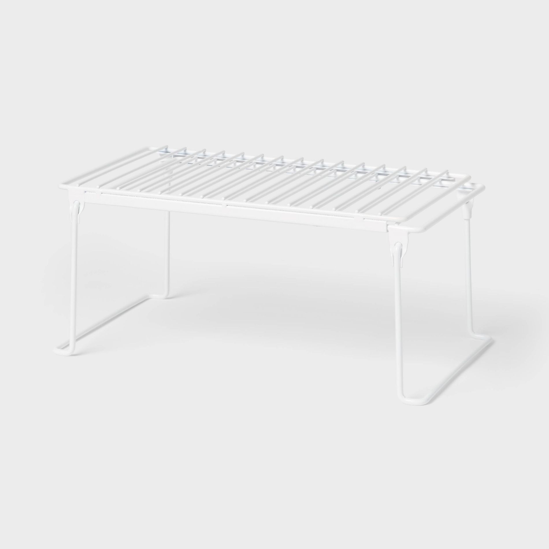 Expandable Collapsible Wire Cabinet Shelf White - Brightroom™