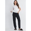 Hello Miz Over The Belly Straight Leg Soft Maternity Lounge Pants - 4 of 4