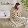 Luxury Bamboo Cotton Blanket – Oversized, Breathable, Jacquard Weave for All-Season, Eco-Friendly Comfort - 4 of 4
