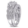 EVERLY JEWELRY | Sterling Silver 1/3 CT TW Diamond Vintage Bridal Set - 2 of 4