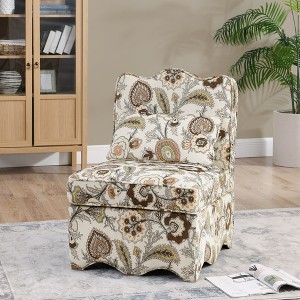 Lycvki Flannel Accent Chairs with Soft Cushion and Pillow - 1 of 4