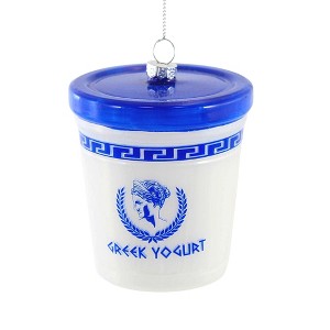 Cody Foster 3.5 Inch Greek Yogurt Christmas Healthy Food Tree Ornaments - 1 of 3