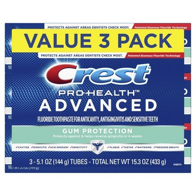 Crest Pro-Health Advanced Gum Protection Toothpaste - Mint - 5.1oz/3pk