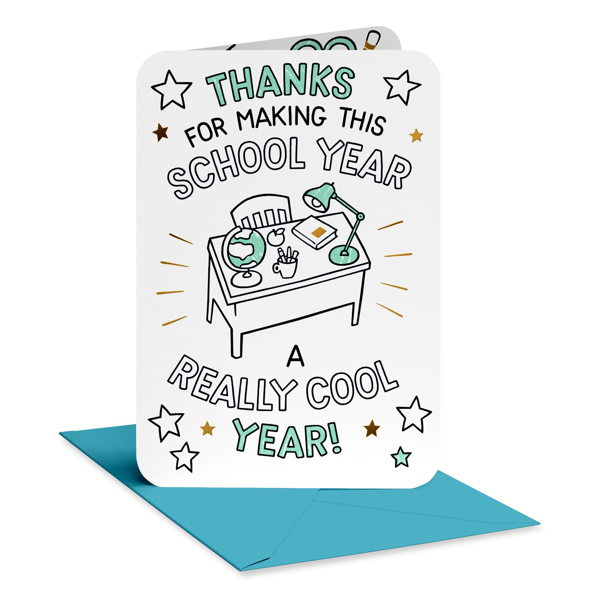 Teacher Appreciation Card with Gift Card Holder, A Little Something, Includes Envelope
