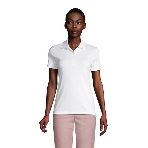 Lands' End Women's Supima Cotton Polo Shirt - 1 of 4