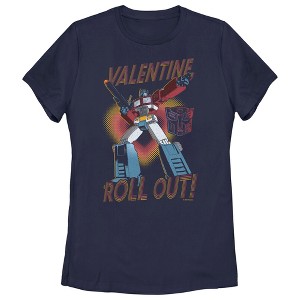 Women's Transformers Optimus Prime Valentine Roll Out! T-Shirt - 1 of 4