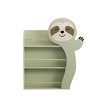 TopComfy Decorative Bookshelf Sloth Kids Bookshelf Toddler Book Display Rack with 3 Tiers Cute Animal Design for Playroom, Brown, 47.24"*9.44"*31.49" - 4 of 4