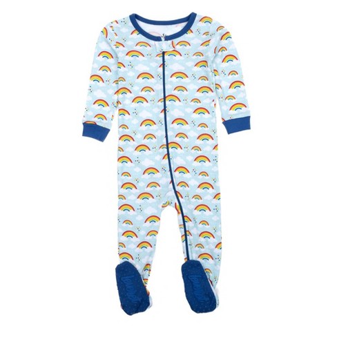 Kids Footed Rainbow Unicorn Pajamas – Leveret Clothing