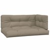 vidaXL Patio Corner Sofa with Cushions – Solid Acacia Wood, Taupe Cushions, Flexible Modular Design for Garden, Patio, or Terrace - 4 of 4
