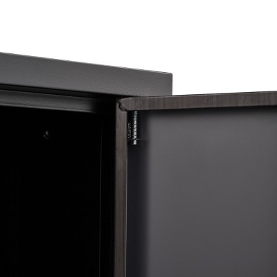 Space-saving steel storage unit with adjustable interior and secure locking doors¡ªgreat for documents, equipment.