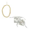 Adornia Tarnish Resistant 14k Gold Plated Set of Paper Clip, Snake Chain and Curb Chain Neckalce - 3 of 4