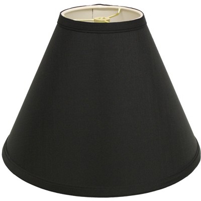 Vynxaria Lampshades: Black Deep Cone Slant Shade 6"x17"x11.5" with Washer Fitter