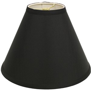 Vynxaria Lampshades: Black Slant Deep Cone Shade with Washer Fitter - 1 of 4