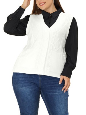 Sweater vest outlet women's plus size