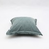 SEVOBAL Bed Pillows Luxury Stonewashed Linen Throw Pillow, Handcrafted Home Accent, Ideal for Living Room, Bedroom, Gray, 22"*22"*1" - 2 of 4
