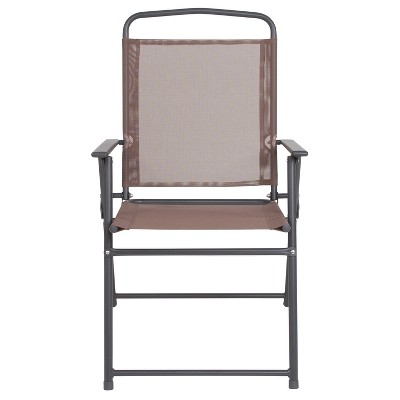 Nantucket Brown 6-Piece Patio Set with Glass Table and Umbrella
