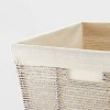 10.25 x 6 x 6 Small Woven Twisted Paper Rope Tapered Basket Gray -  Brightroom™