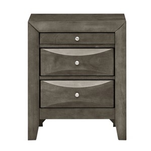 Passion Furniture Marilla 3-Drawer Nightstand (28 in. H x 23 in. W x 17 in. D) - 1 of 4