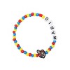 Super Mario Tradesies Pack Multi Character Women's Beaded Letters and Charm Bracelet Set - 2 of 4