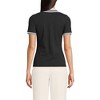 Lands' End Women's Short Sleeve Wide Rib Polo - 2 of 3
