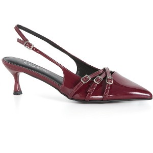 Women's Plus Size WIDE FIT Mia Sling Back - burgundy | CITY CHIC - 1 of 4