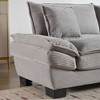 Kumasinova 84" Corduroy Sleeper Sofa with 23" Deep Seat, Upholstered Loveseat Sofa with 2 Supportive Pillows, Couches for Living Room - 3 of 4