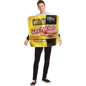 Imposta Costumes Men's Kraft Lunchables Costume Bodysuit Yellow One Size - 1 of 3