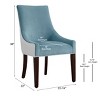 NicBex Dining Chair with Soft Cushion & Wood Legs Upholstered Polyester Fabric Dining Room Furniture Side Chair - 3 of 4