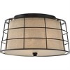 Quoizel Lighting Landings 3 - Light Flush Mount in  Mottled Cocoa - 4 of 4
